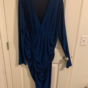 Blue cocktail dress